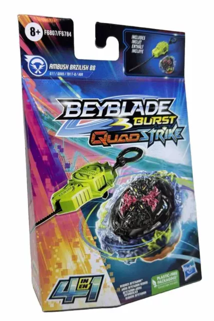 Hasbro F6807 Beyblade Burst Quad Strike - Ambush Bazilish B8 NEU & OVP