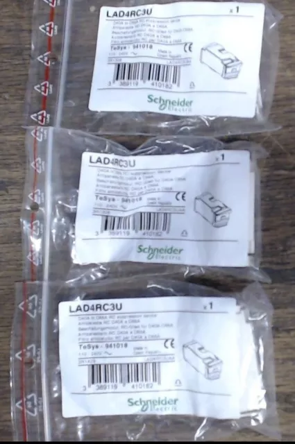 Schneider Electric LAD4RC3U - Lot of 3 - 60 day warranty