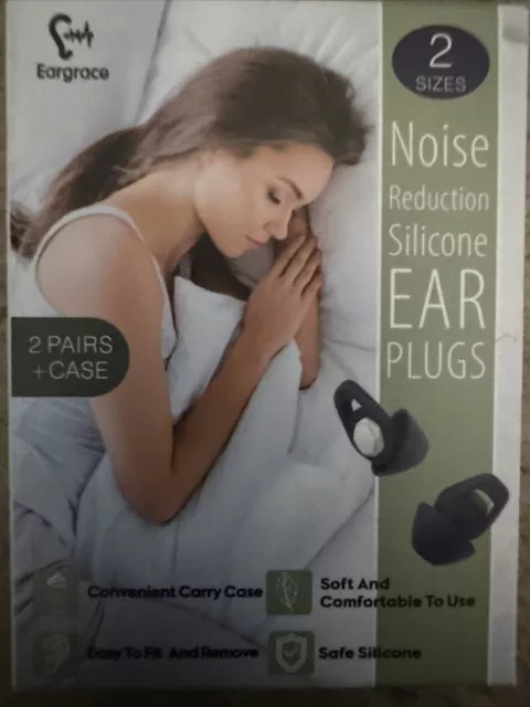 Noise Reduction Ear Plugs for Sleep 2 Pairs Reusable With Case X 4 Packs