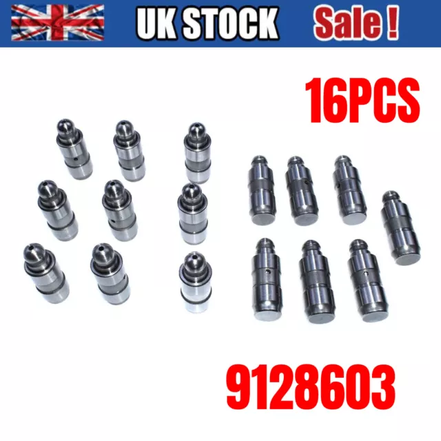 16X Hydraulic Follower Lifter Tappets For Vauxhall OPEL Astra Corsa Adam 1.2 1.4