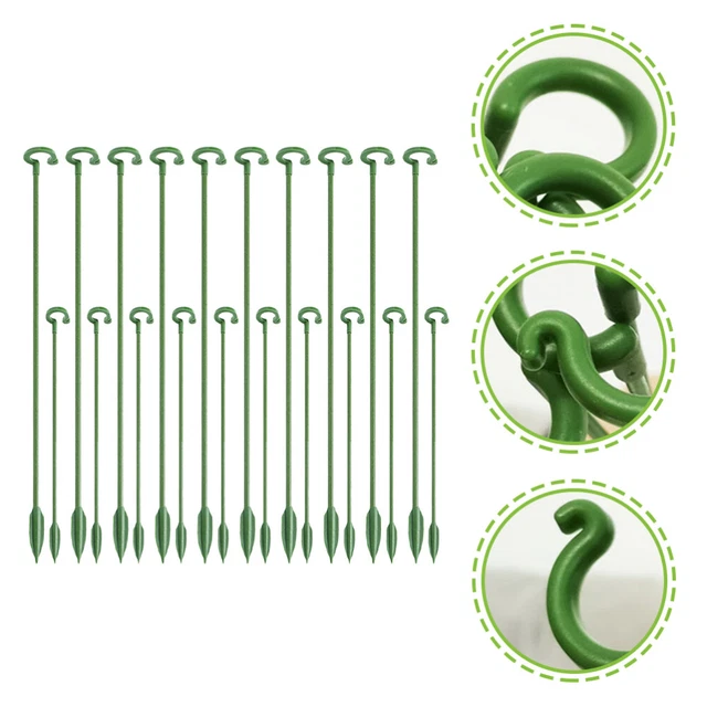 40 Pcs Orchid Support Stakes Plastic Flower Support Succulants Leaf Guard
