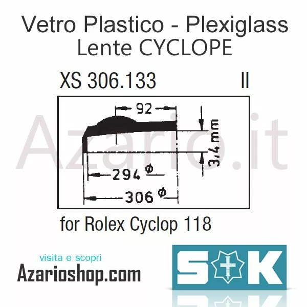 VETRO CYCLOPE 118 plastica Rolex Datejust Sternkreuz Germany watch crystal rlx EUR 12 50 PicClick IT