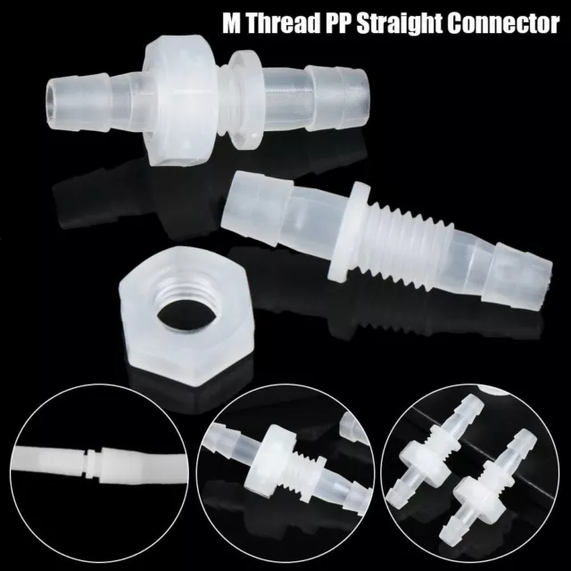 Aquarium Thread Hex Nut Hose Fittings Fish Tank Adapter Straight Connectors