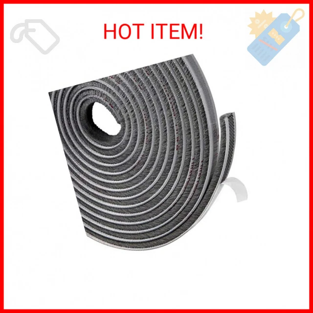 TORRAMI Felt Pile Weather Stripping 11/32 inch x 3/16 inch x 16 ft, Sliding Wind