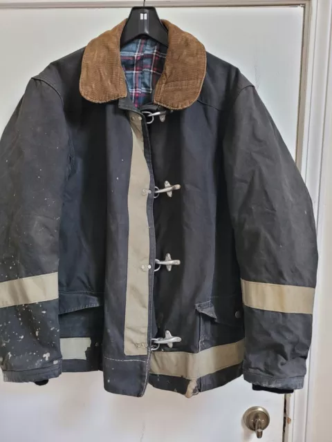Globe Survivair Fire Fighters Turnout Coat Jacket Vintage Rare 44