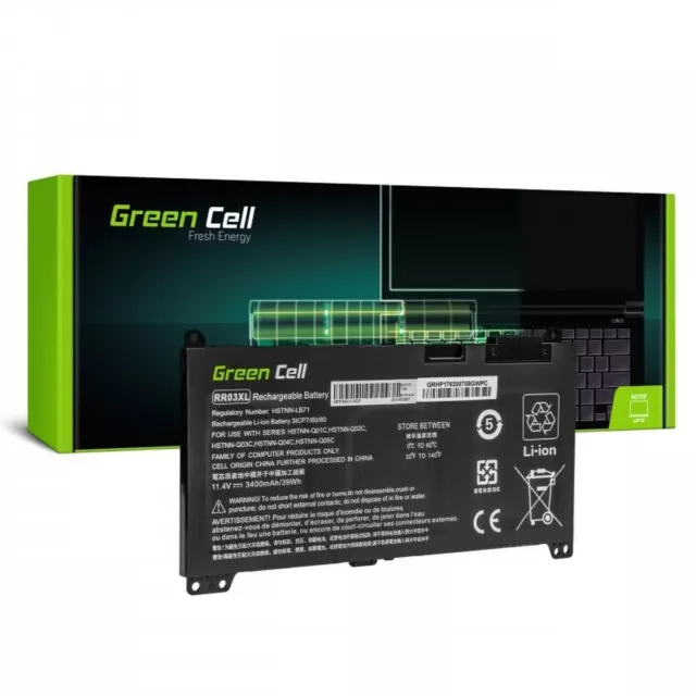 Batterie pour Ordinateur Portable Green Cell HP183 Noir 3400 mAh