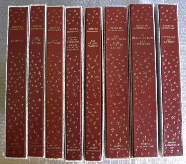 Montherlant - Œuvre Romanesque - Lidis - 8/8 vol.