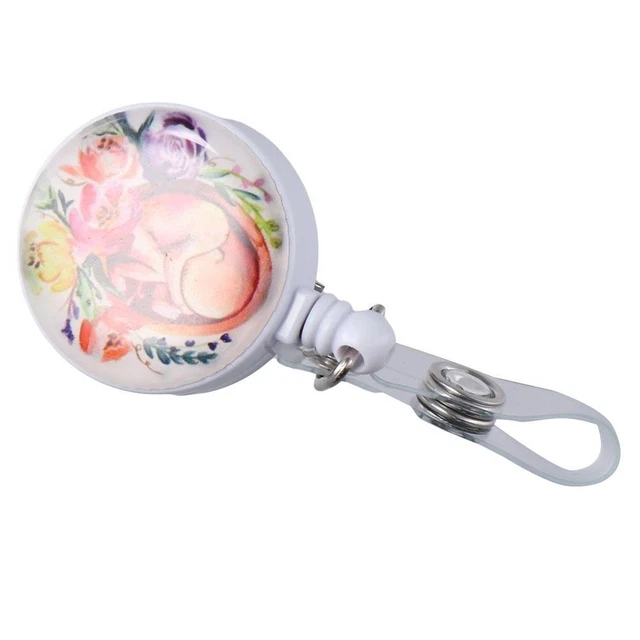 Distintivo ABS rullo bambino 360° girevole medico ufficio retrattile