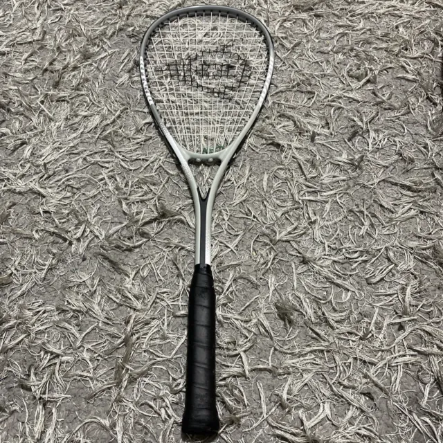 Dunlop Hyper  Tech Ti Squash Racket Black, Silver & White Beautiful Design VGC