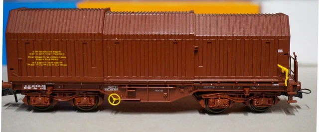 Wagon SNCF toit coulissant Roco transport coils