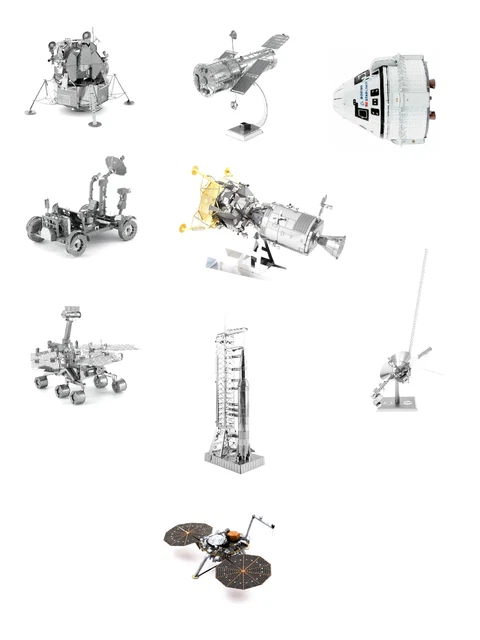 METAL EARTH FASCINATIONS Espace et Vaisseau Puzzle 3D en métal, Space ...