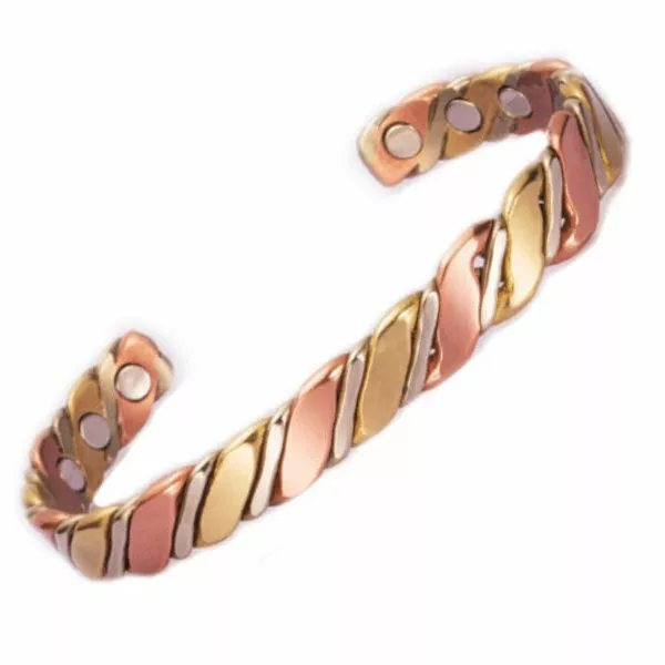 Bracelet magnétique cuivre avec 6 aimants  Anti-Douleurs Rhumatisme Arthrose