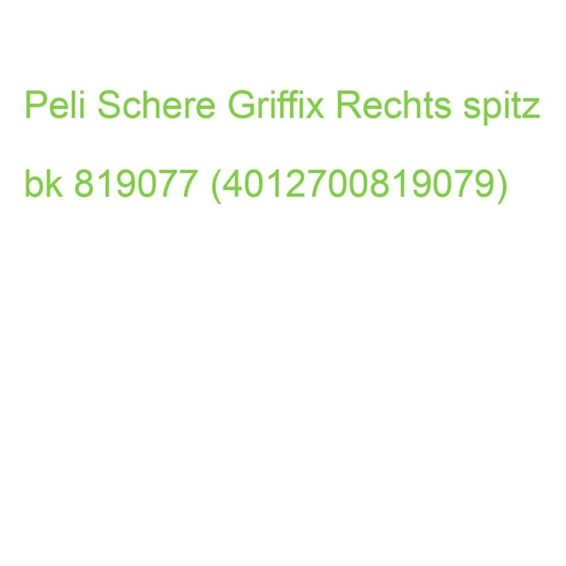 Peli Schere Griffix Rechts spitz bk 819077 (4012700819079)