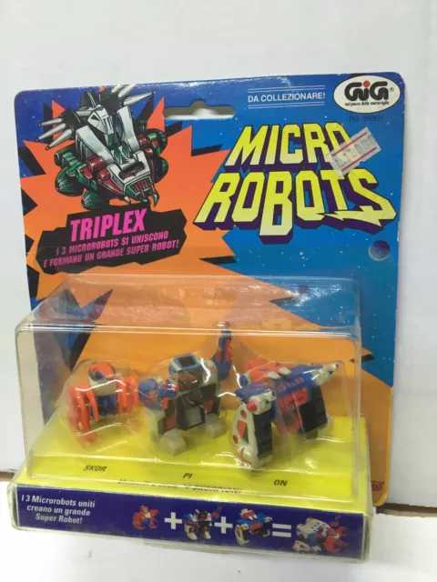 Galoob Micro Machines Z-Bots ZBots TRIPLEX SET di 3 ROBOTS #1 MOC, 1993