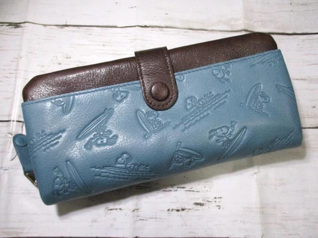 Wallet Women Long Snoopy Round Genuine Leathersurf Series