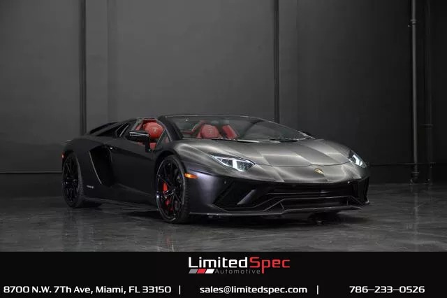 2018 Lamborghini Aventador S Roadster 2D 2018 Lamborghini Aventador S Roadster 2D