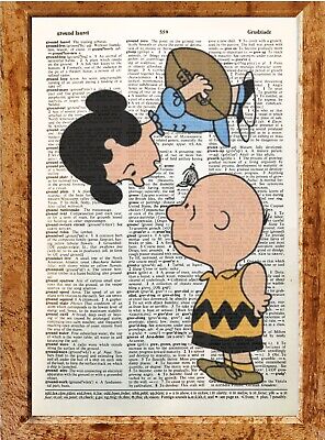 Lucy Charlie Brown Dictionary Art Print Picture Poster Psychiatric Help Booth 5 