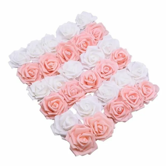 6cm Grande Pe Rosas de Espuma Flor Artificiales Cabezas Fiesta Boda Decoración