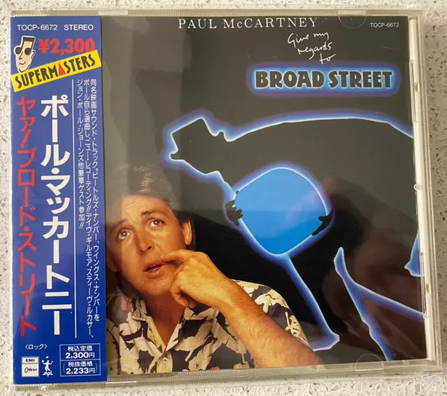 Paul McCartney – Give My Regards To Broad Street(CD) JAP OBI TOCP6672 RARE Promo