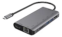 Deltaco USBC-HDMI19 Kabelgebunden USB 3.2 Gen 1 (3.1 1) Type-C 10,100,1000 M ~D~