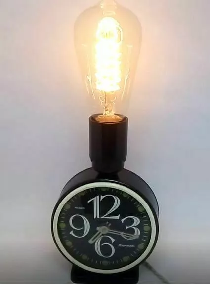 Wecker Edison Loft Lamp.Soviet Vintage Wecker.Industrial.Steampunk