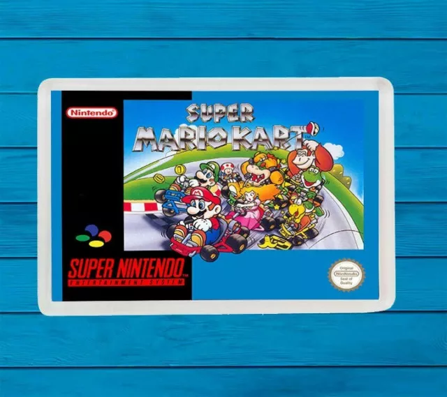 Super Mario Kart Super Nintendo Fridge Magnet Iman Nevera