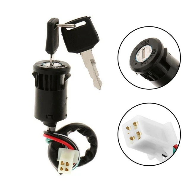 Triumilynn Interrupteur à Clé D'allumage Pour Yamaha Raptor 250 350 660