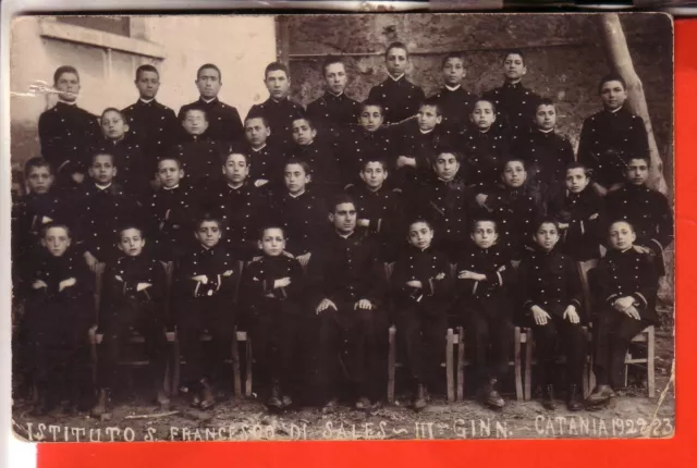 Catania Citta' Istituto S. Francesco Di Sales Iii Ginn. 1922/23 Fotografica