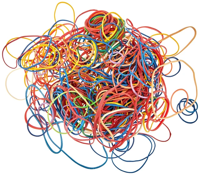 Elastici In Gomma Alevar - Sacchetto Da 100gr, Colori E Misure Assortite - Per Ufficio E Casa - Foto 5