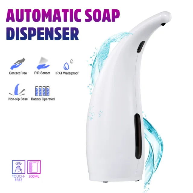 Automatic Soap Dispenser Liquid Touchless Handsfree IR Sensor Hand Wash