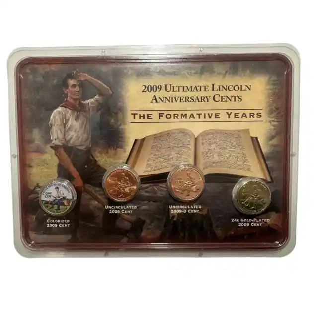 2009 Ultimate Lincoln Anniversary Cents - The Formative Years Four (4) Coin Set
