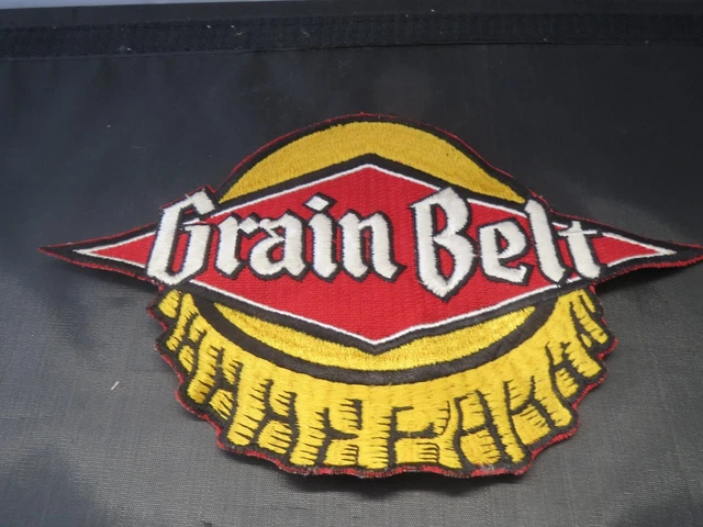 Vintage Grain Belt Bottle Cap Driver Patch