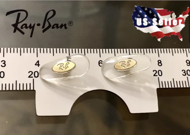 New Authentic Rayban Eyeglasses Sunglasses NOSE PADS Plug-In Type Gold Ray-ban