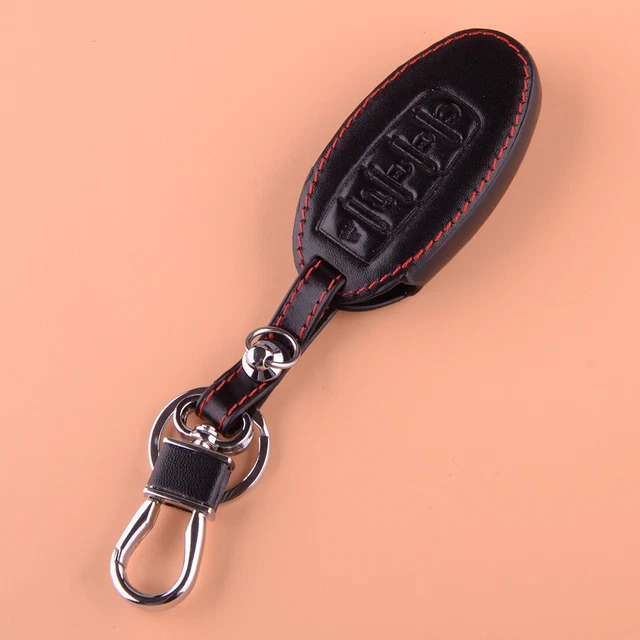 PU Leather 5 Buttons Remote Key Fob Cover Case Fit For Nissan Rogue Qashqai Note