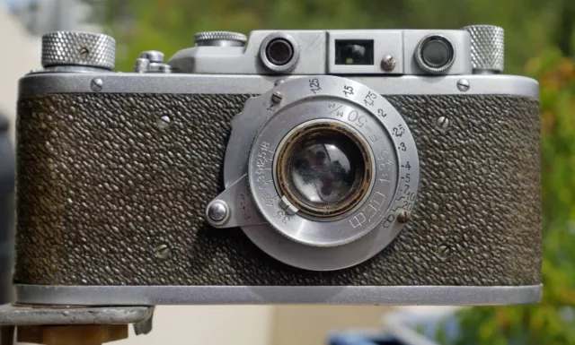 1937 Fed 1b5 with 50mm f/3.5 Fed lens and uncommon covering material.