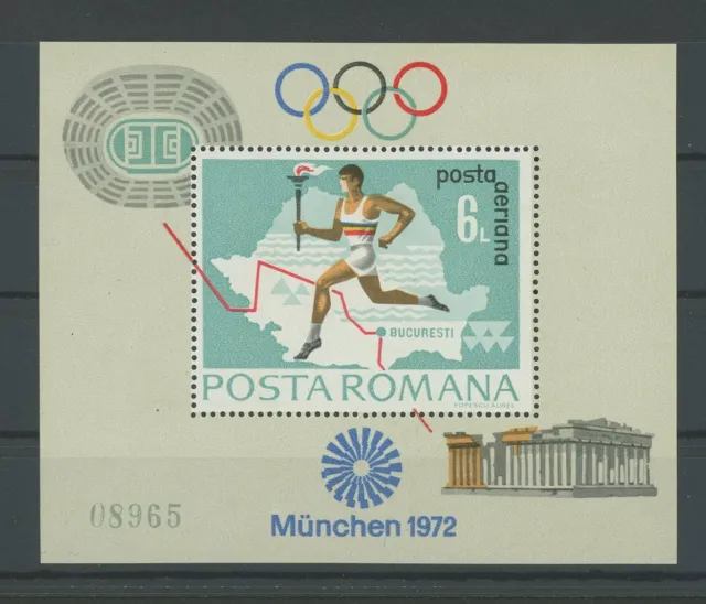RUMÄNIEN BLOCK 93 OLYMPIA MÜNCHEN 1972 postfrisch ** OLYMPICS MUNICH MNH m1881