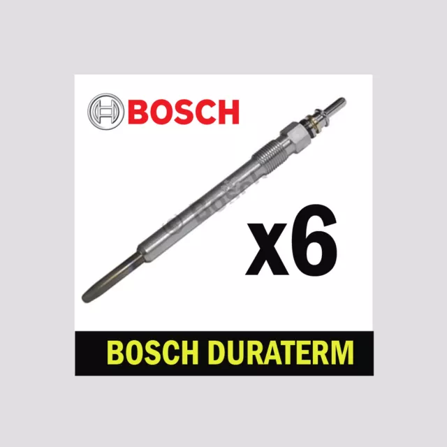 6x Bosch Glow Plugs for AUDI Q7 3.0 TDI BUG BUN CASA CJGC CJGD CUEA CZZA 4L 4M