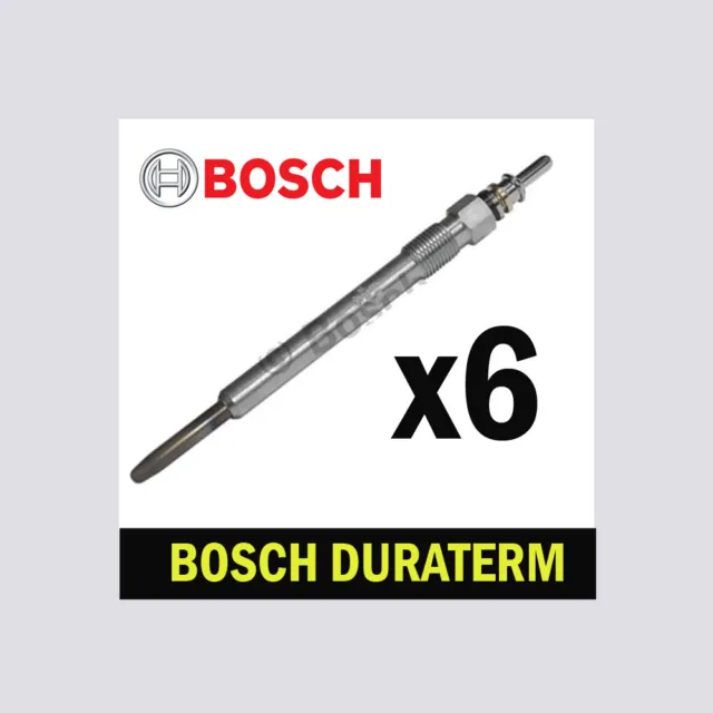 6x Bosch Glow Plugs for MERCEDES W211 3.0 E280 E320 CDI OM642 190bhp 224bhp