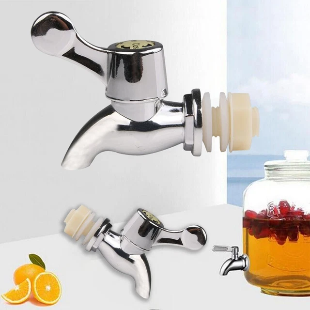 Robinet De Bidon 4Pièces Robinet D'eau En Plastique Robinet De Seau Distributeur De Boissons Robinet D'eau De Rechange Pour FûT De BièRe Jus Fontaine à Boire Robinet Plastique Pour Bidon