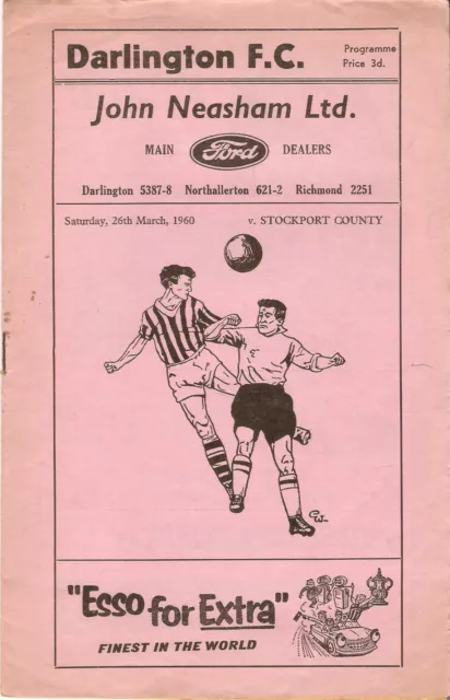 Darlington v Stockport County, 26 March 1960, Division Four