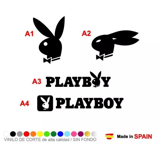Pegatina Vinilo PLAYBOY Bunny Conejo Sticker Decal Aufkleber Autocollant Adesivi