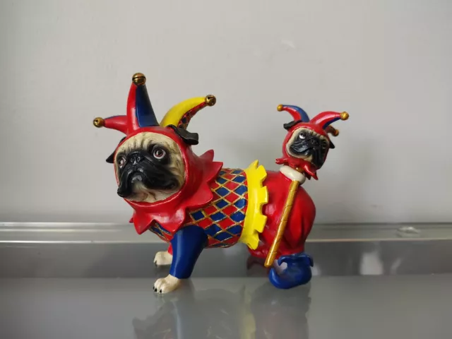 Westland Giftware Pugnacious dog figurine joker jester