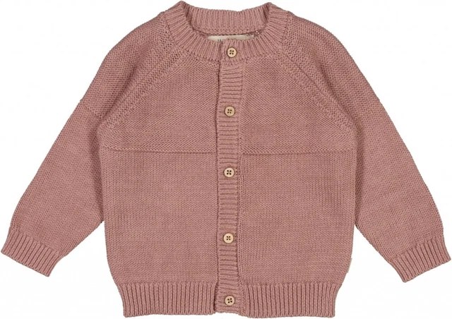 Cardigan Wheat Ragazzi Maglia Cardigan Eddy Powder Brown