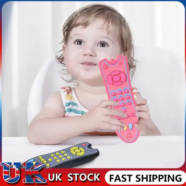 ❀ Simulation TV Remote Control Toy 3 Language Modes with Light/Sound/Real Button
