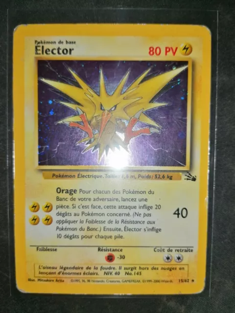 ⚡ Carte Pokemon Elector 15/62 Holo Fossile Wizards FR ⚡