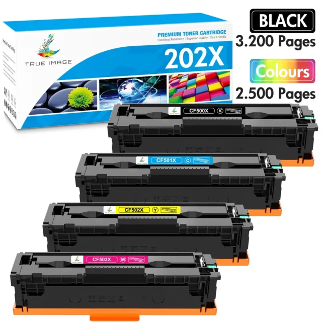 4 CF500A 202A High Yield Toner For HP Color LaserJet Pro MFP M281fdw M254dw 202X