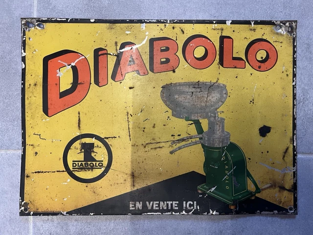 Voiture En Tôle Vintage Yacco - Longueur 26 Cm - Déco Garage