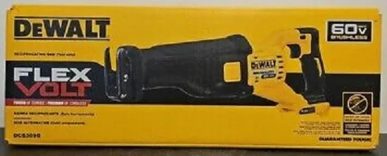 DEWALT FLEXVOLT 60V MAX* Reciprocating Saw Cordless Tool Only (DCS389B)