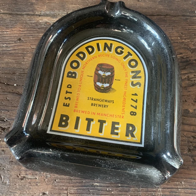 Vintage Boddingtons bitter ceramic Ashtray. Smoking Cigarettes Home Bar manCave