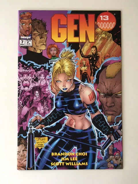Gen 13 #7 Dec 1995 Image Comics First Printing Campbell Jim Lee Fairchild NM BIN